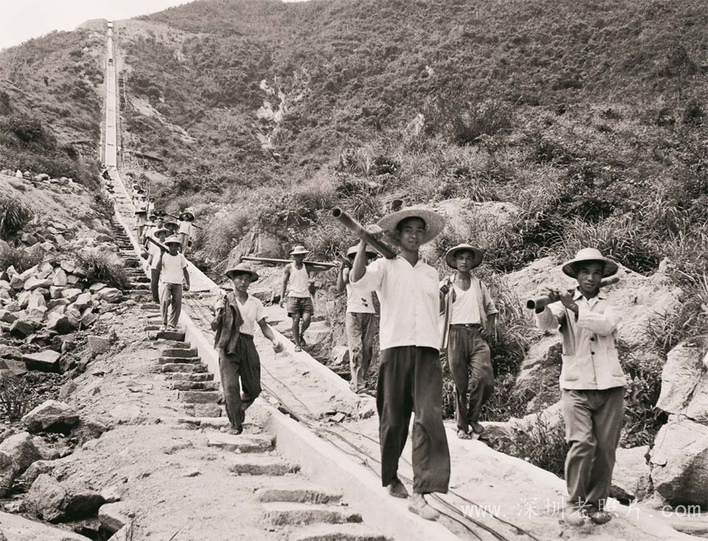 三洲田电站的建设者